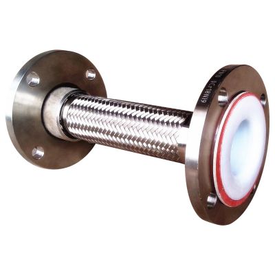 內(nèi)襯四氟金屬網(wǎng)套軟管304法蘭